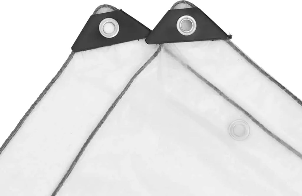 Прозрачен брезент с капси 2х4 м Полиетилен
