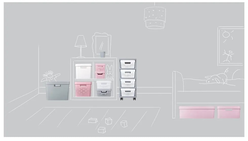 Бяла кутия за съхранение Simpla Gordinho Infinity - Curver