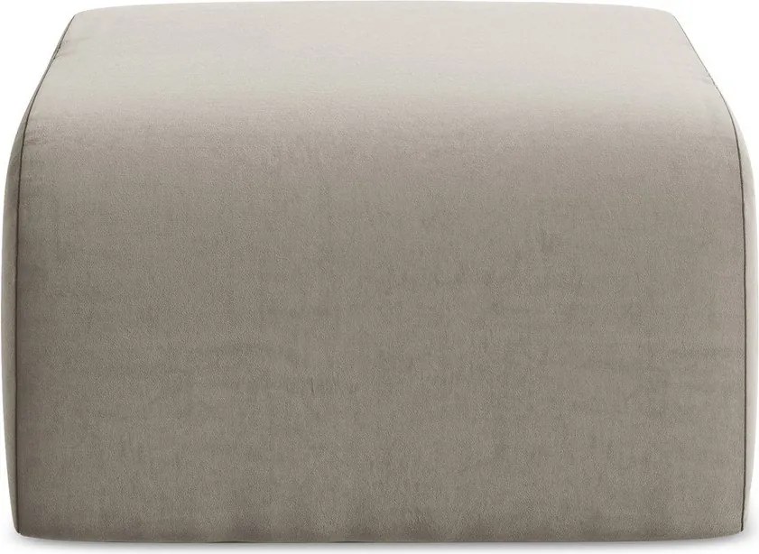 Светлокафява кадифена табуретка Lani – Makamii