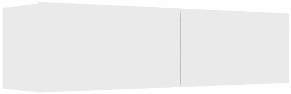 801490 vidaXL ТВ шкаф, бял, 120x30x30 см, инженерно дърво