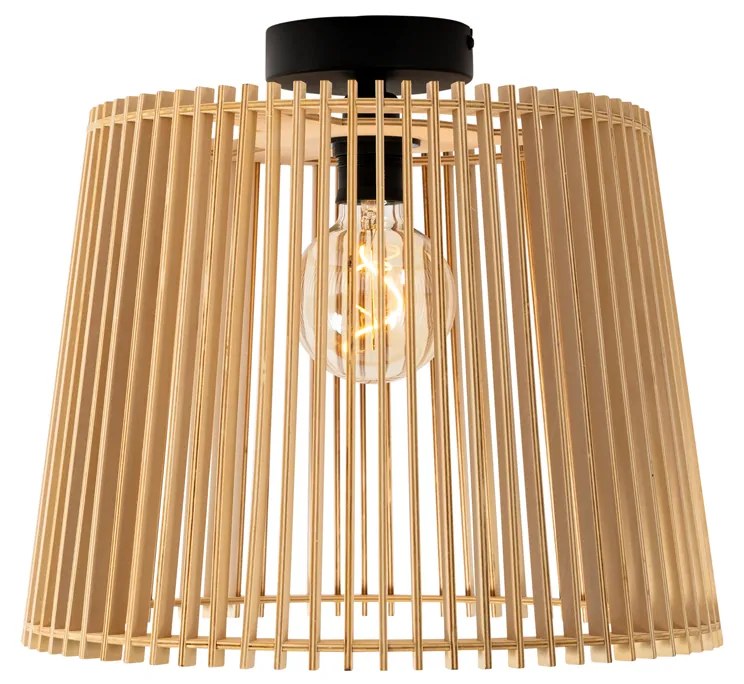 Рустикална външна таванна лампа дърво IP44 - Jayla