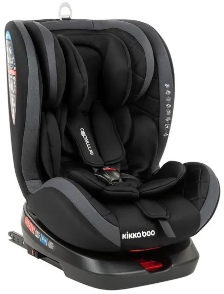 Столче за кола 0-36 кг. Armadillo ISOFIX KIKKABOO - Black