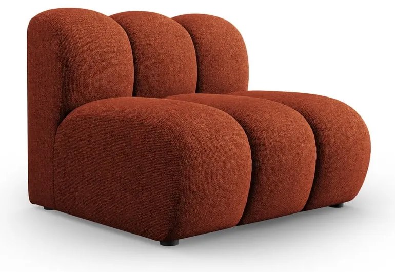 Модулен диван в тухлен цвят (среден модул) Lupine – Micadoni Home