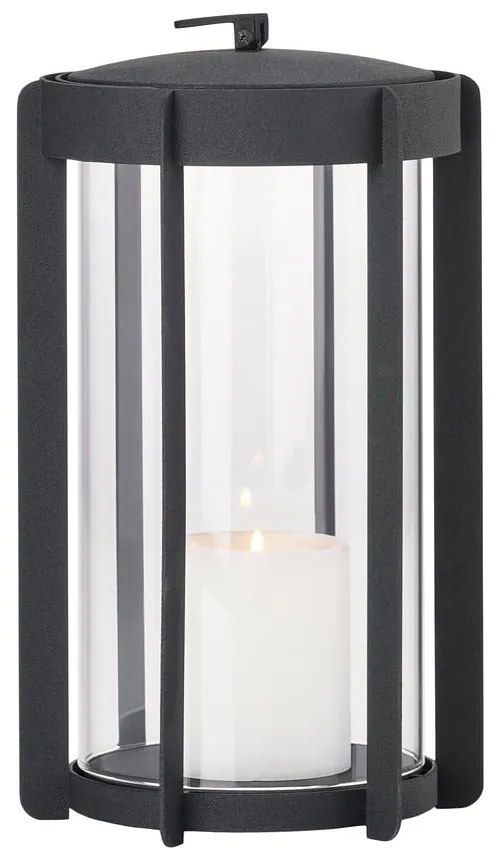 Черен LED фенер с USB (височина 25 cm) Firefly – Zone