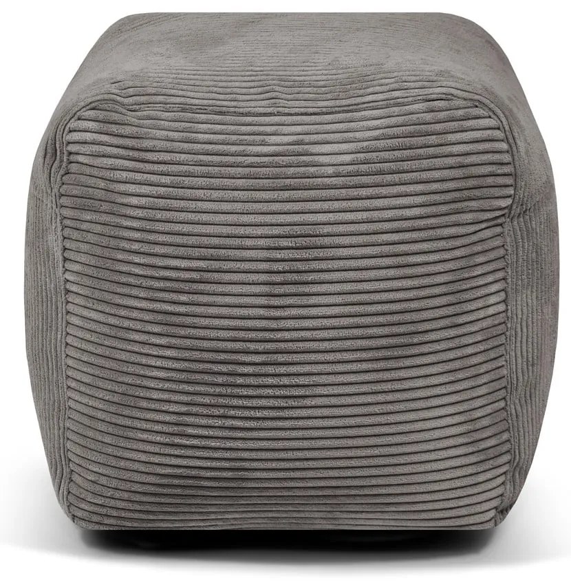 Пуф от рипсено кадифе в тухлен цвят Plus 50 Lounge – SLOWDOWN