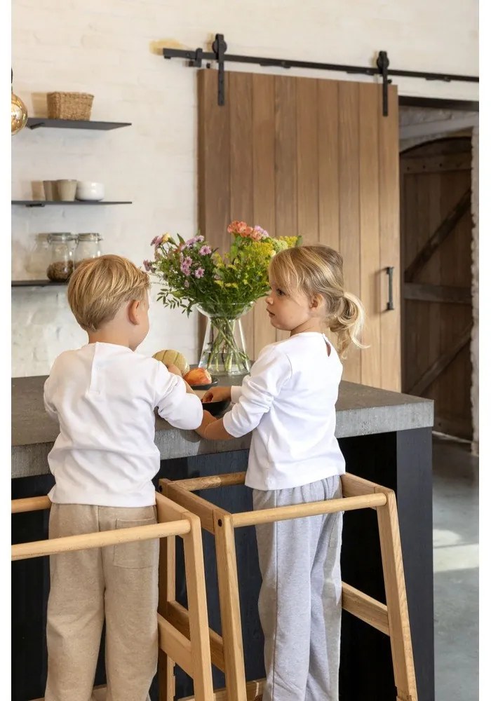 Учебна кула от масивен дъб в естествен цвят Forrest – Vipack