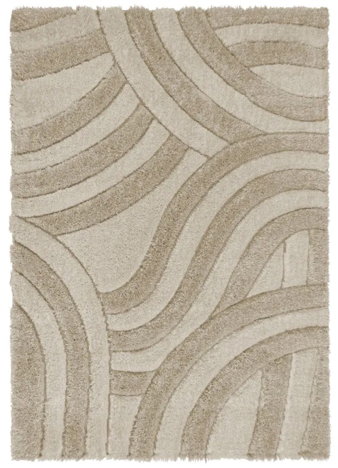 Бежов ръчно изработен килим от рециклирани влакна 200x290 cm Velvet – Flair Rugs