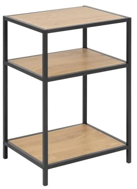 Черно нощно шкафче Seaford - Actona