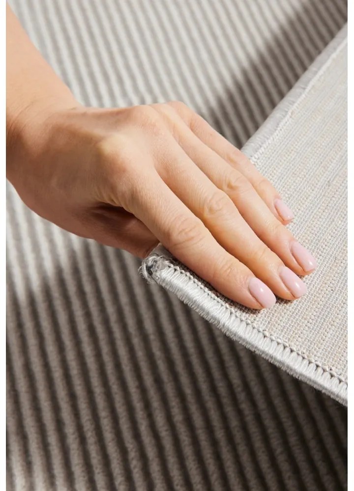 Сива и кремава пътека 80x240 cm Perles Dolomite – Elle Decoration