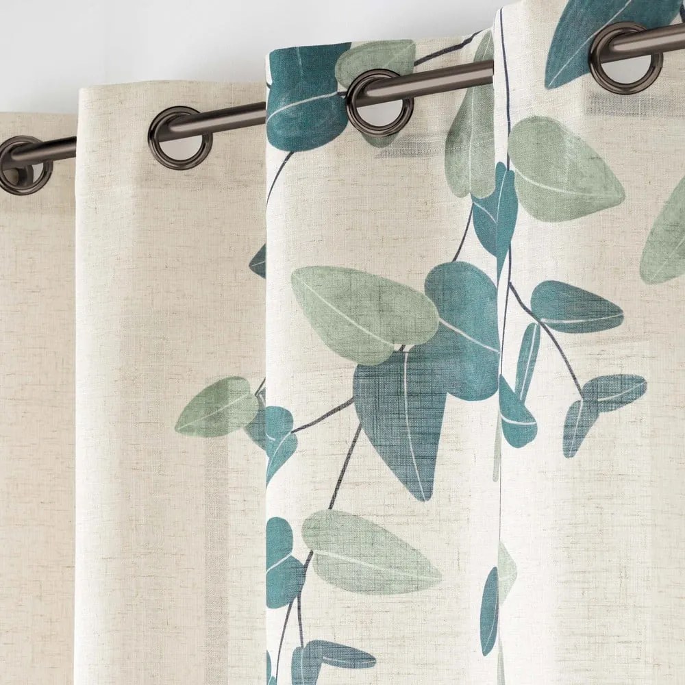 Зелено/бежово перде 140x260 cm Botanica – douceur d'intérieur