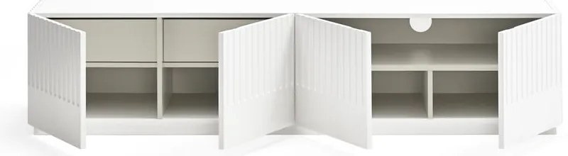 Бял скрин за телевизор Doric - Teulat