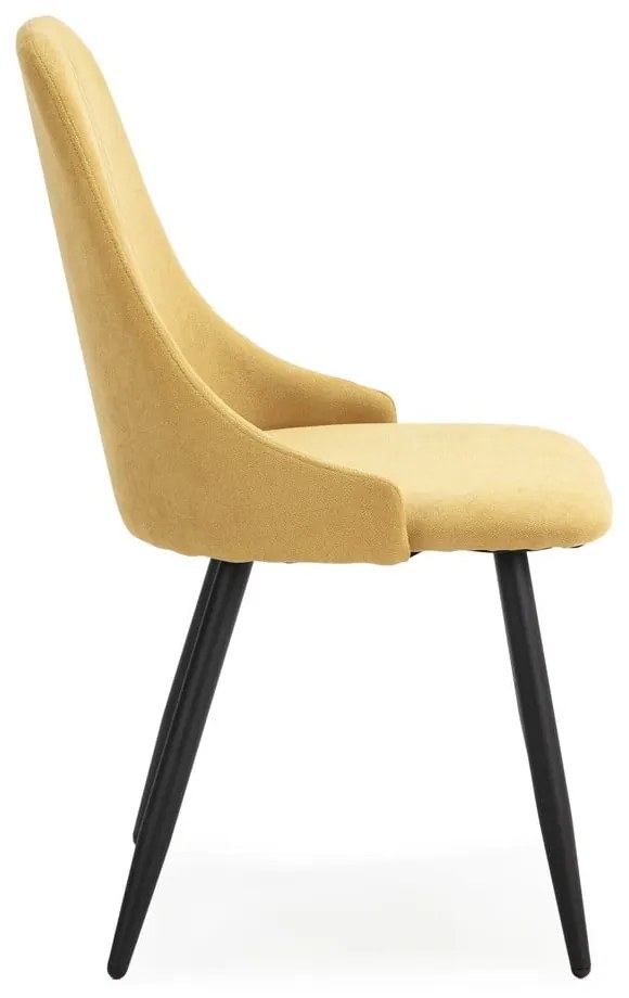 Жълти трапезни столове в комплект от 4 броя Mani - Marckeric