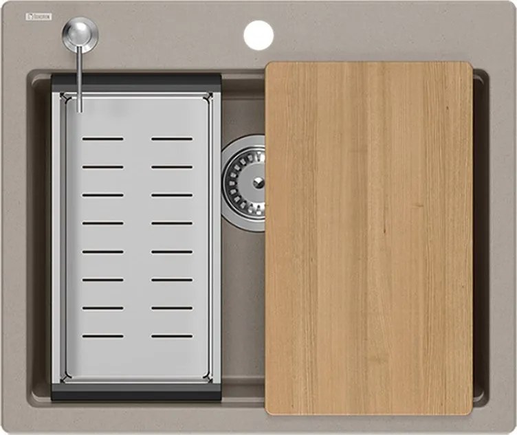 гранитна мивка KURT 110 WORKSTATION BEIGE