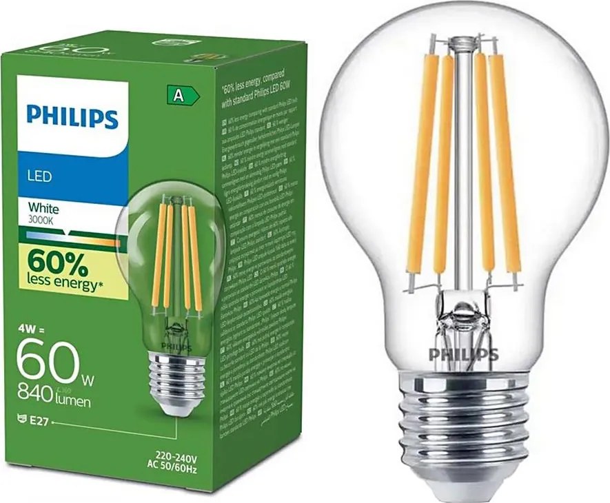LED крушка ULTRAEFFICIENT VINTAGE Philips A60 E27/4W/230V 3000K
