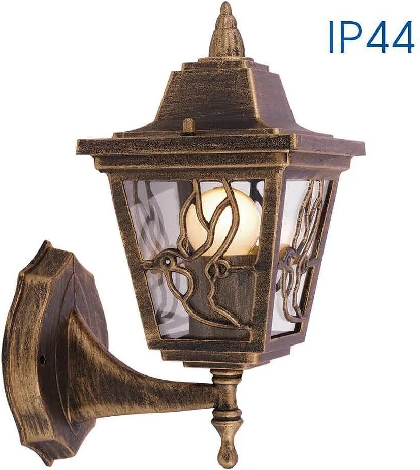 Градински аплик LYON, ант. месинг, 1xE27