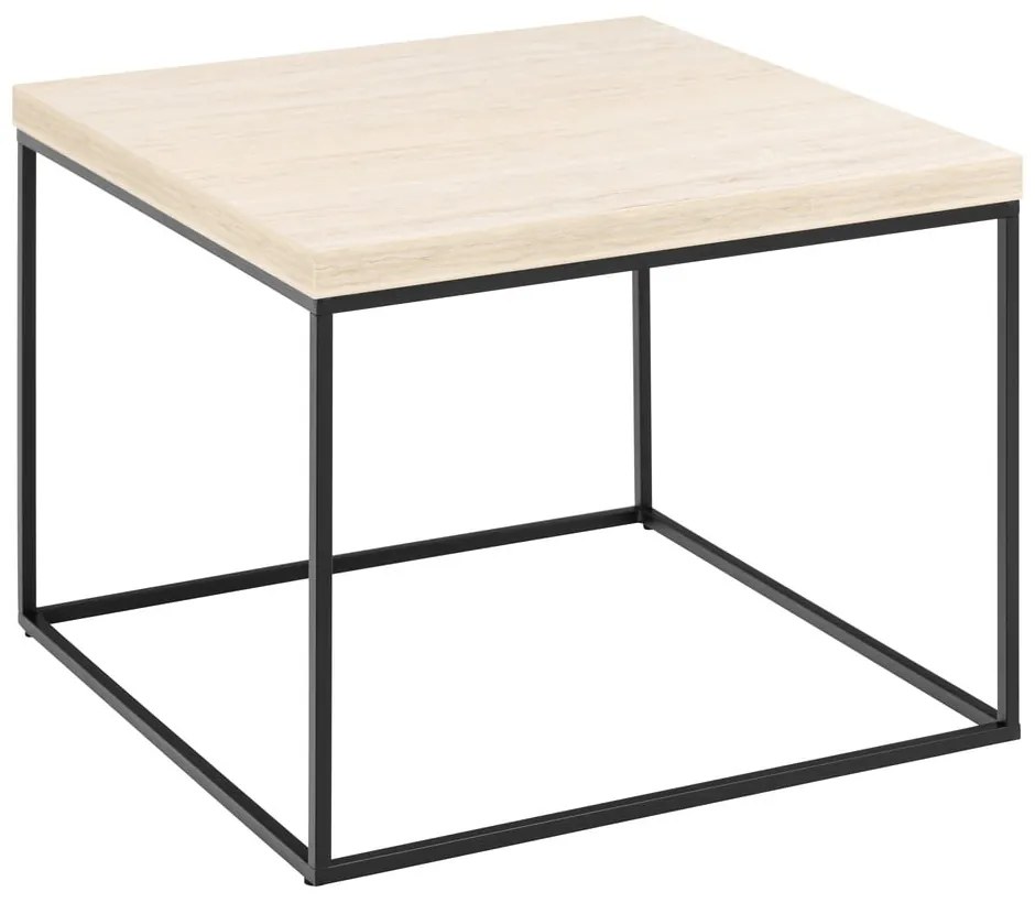 Бежова масичка за кафе с плот от имитация на мрамор 60x60 cm Barossa – Actona