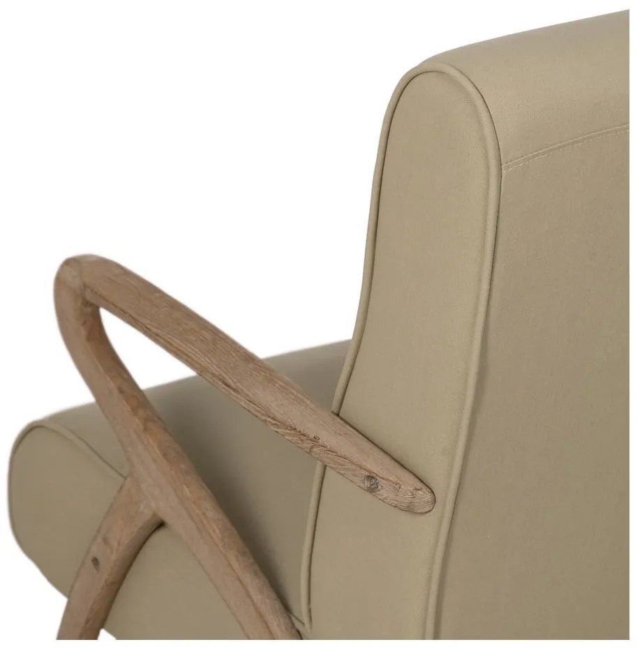 Бежово кресло Weave – Ixia