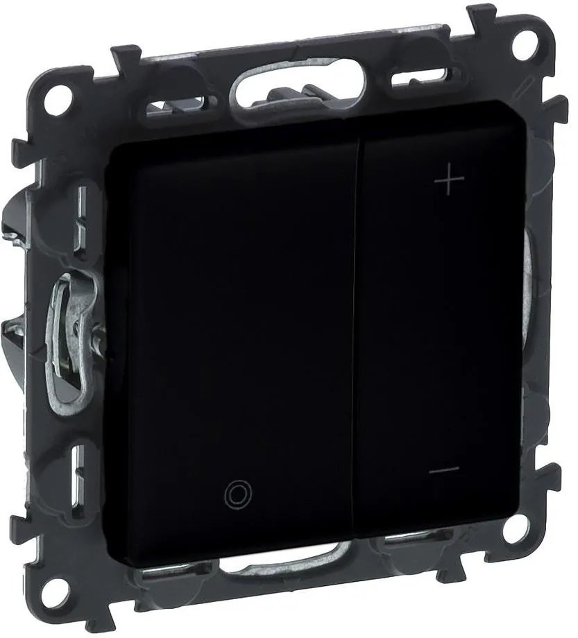 Legrand Димер бутонен R3-400W L3-400VA LED3-125VA цвят черен Valena Life  - 756382A