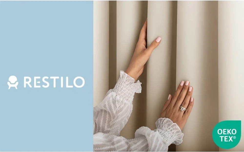 Кремаво затъмняващо перде 140x270 cm Carli – Restilo