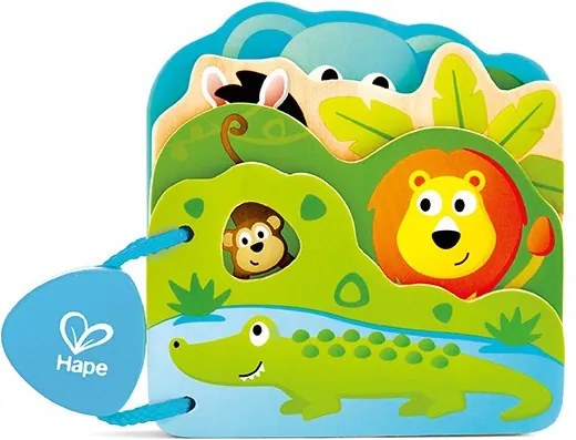 Hape - Бебешка книжка с диви животни