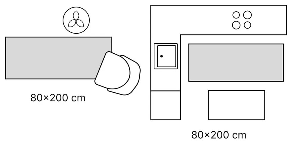 Пътека подходяща за пране 80x200 cm Blocks of Fun – Vitaus
