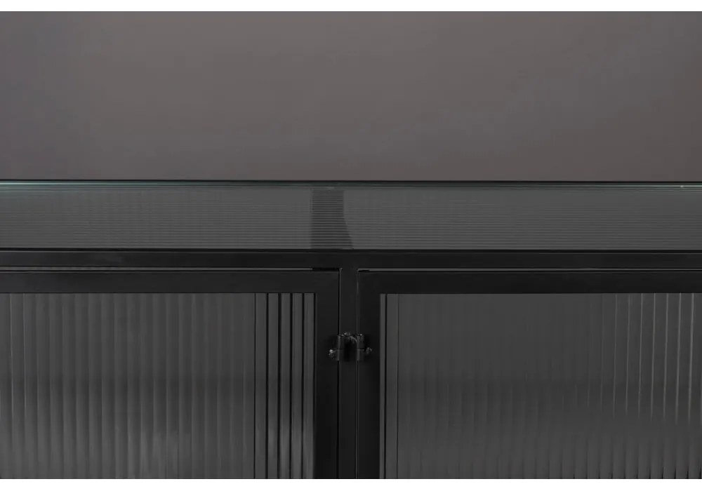 Черен метален шкаф 150x90 cm Boli - Dutchbone