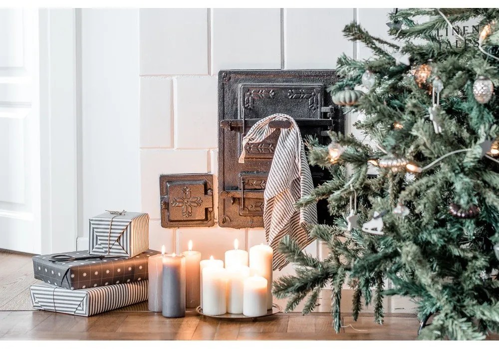 Ленена кърпа за съдове 45x65 cm Thin Black Stripes – Linen Tales