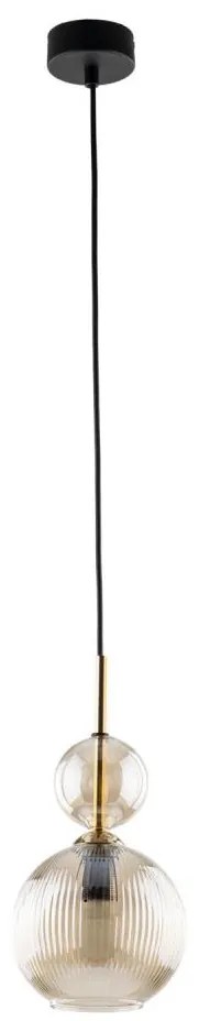 Полилей на кабел SOPHIA 1xE14/10W/230V черен/димно бежов