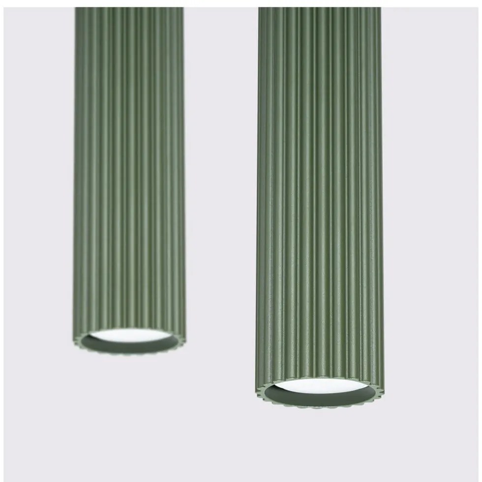 Зелено висящо осветително тяло Gleam – Sollux