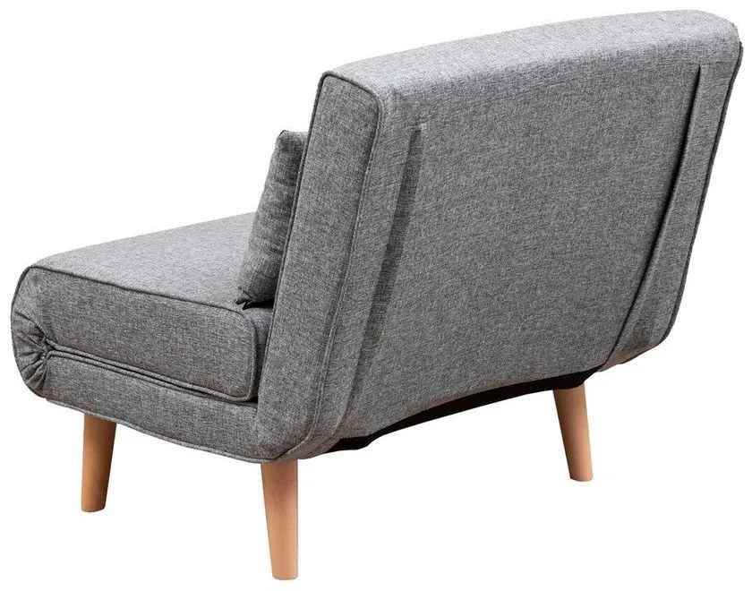 Светлосиво кресло Folde - Artie