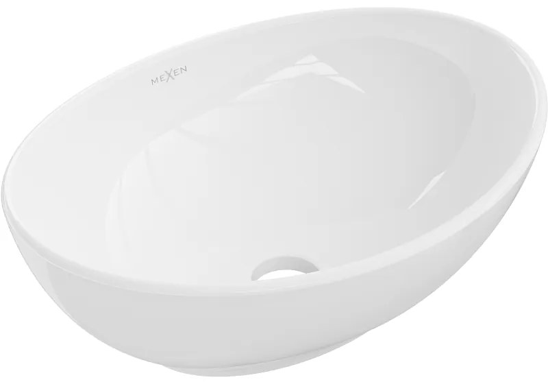 Mexen Elza плотна мивка 40 x 33, см, бяла - 21014000
