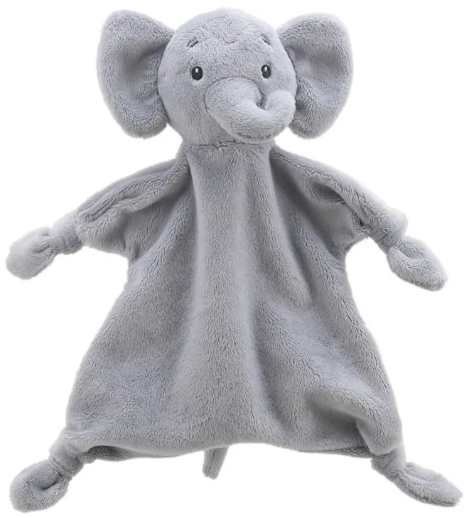 The Puppet Company - Бебешка кърпа за гушкане Слонче, серия Wilberry ECO Comforters