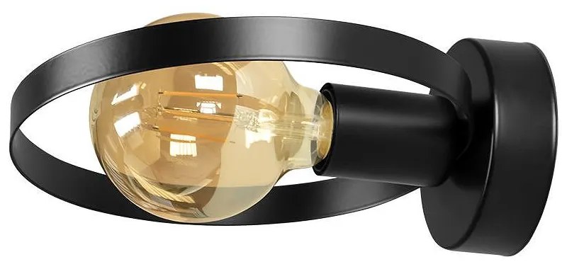 Аплик АПОЛО, черен, 1xE27