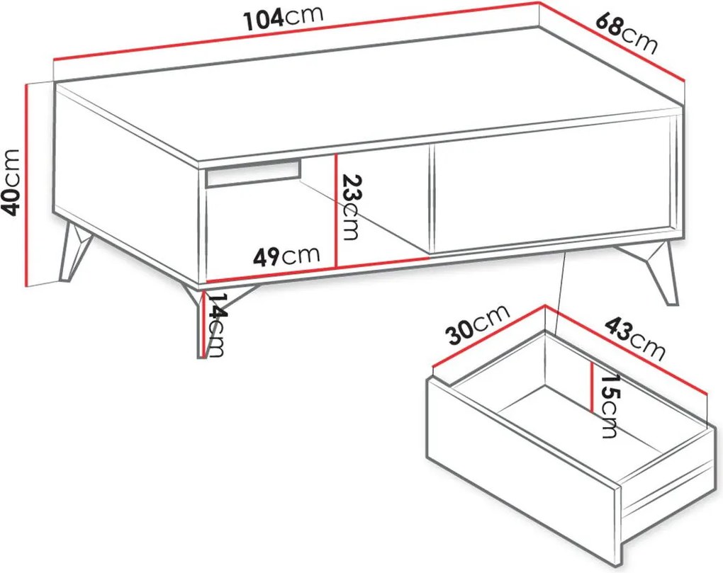 Масичка за кафе Jasmine