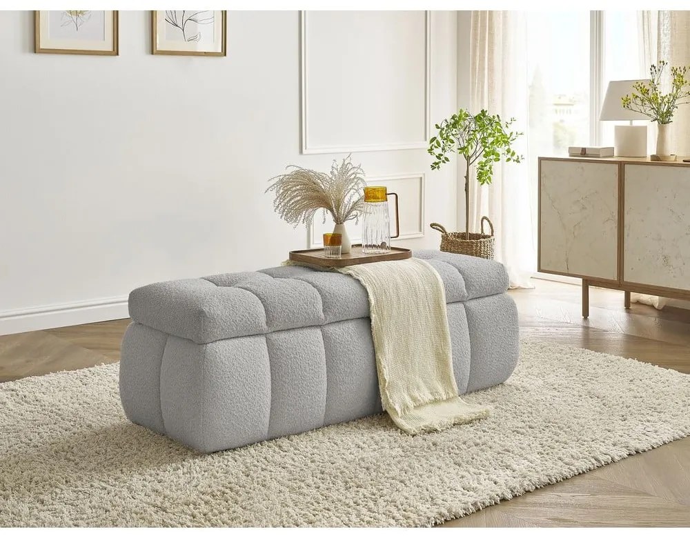 Светлосива пейка от букле Mont Blanc – Bobochic Paris