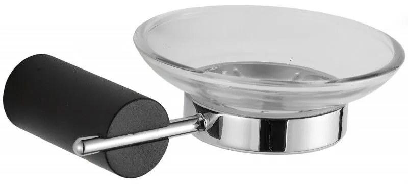 Mexen Aron сапунерка, черна/хром - 7088139-07