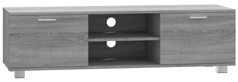 342627 vidaXL ТВ шкаф, сив сонома, 140x40,5x35 см, инженерно дърво