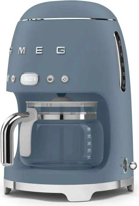 Кафемашина Smeg DCF02SBMEU, 1050 W, 1.4 л, Кана 1.25 л, До 10 чаши, Система против кипене, Буреносно синьо