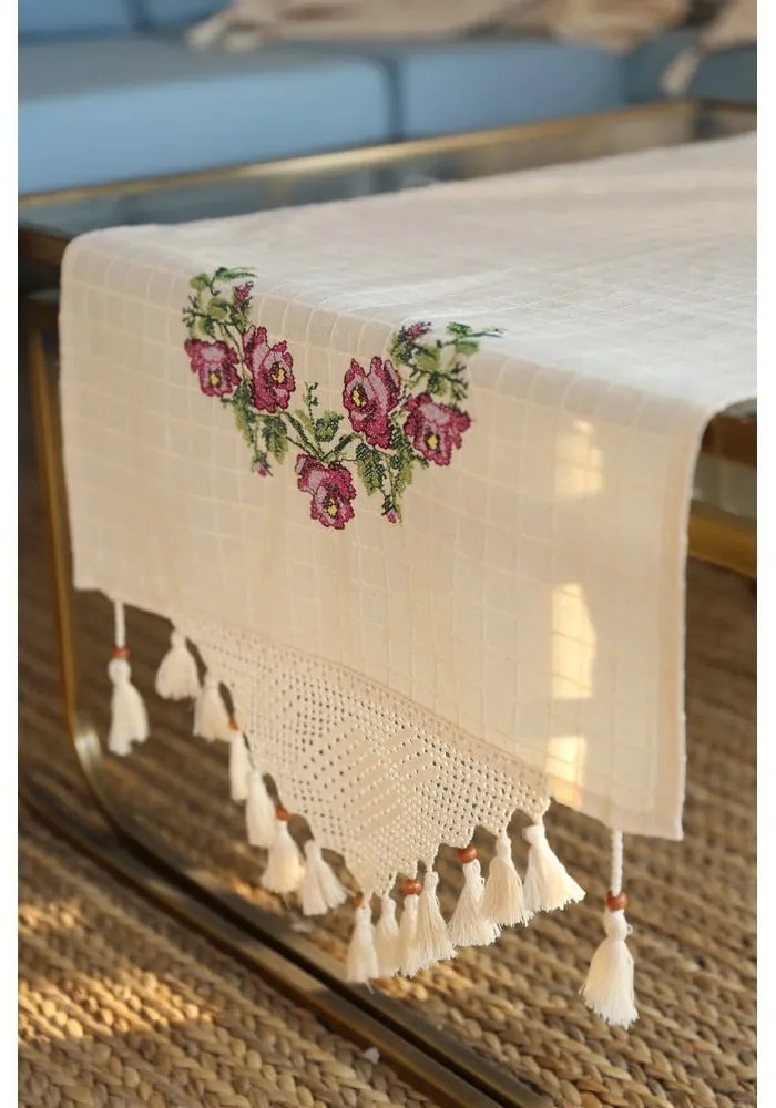 Памучна покривка за маса 45x150 cm Cross - Oyo Concept