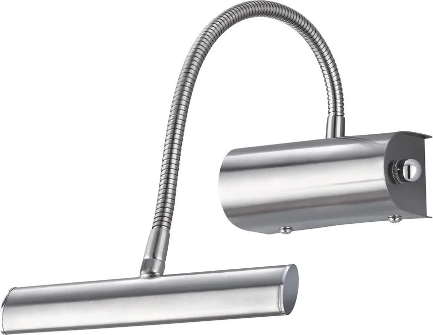 LED стенна лампа с огъваща се структура/затъмняваща се в сребрист цвят Curtis – Trio