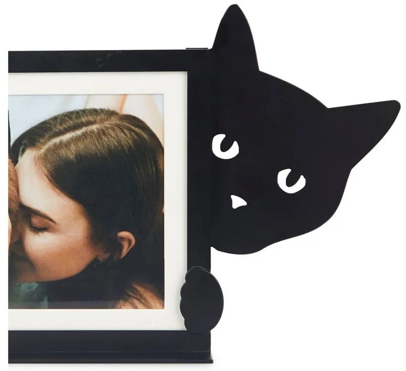 Черна метална стояща рамка 36x16 cm Hidden Cat – Balvi