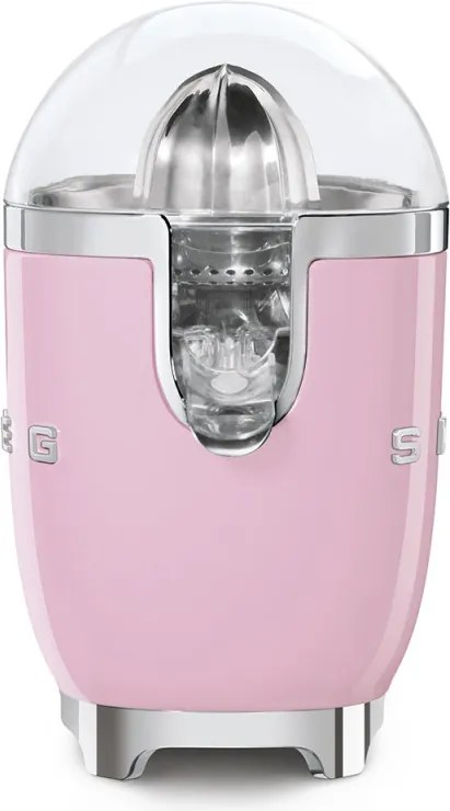 Електрическа цитрус преса Smeg CJF11PKEU, 70 W, Антикапкова система, Противоплъзгаща се основа, Розов