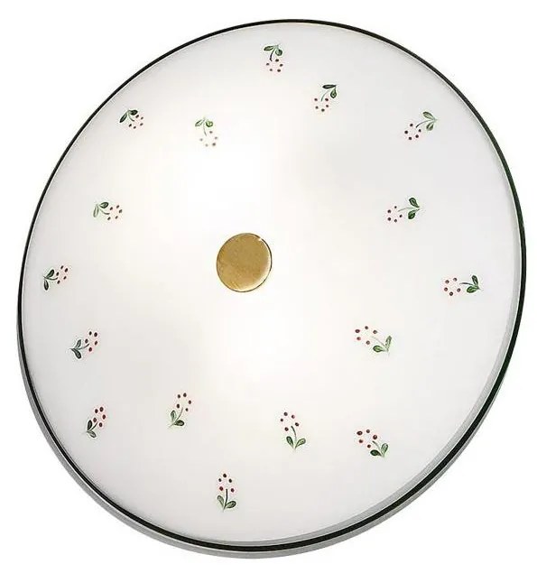 Kolarz 731.U12.4.70- Таванно осветително тяло NONNA 2xE14/60W/230V Ø32 см зелено/месинг