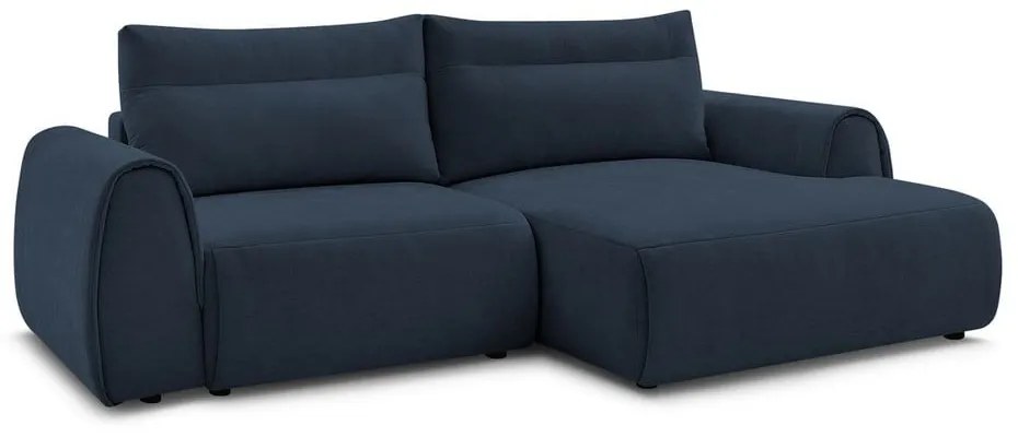 Тъмносин ъглов диван Aden – Bobochic Paris
