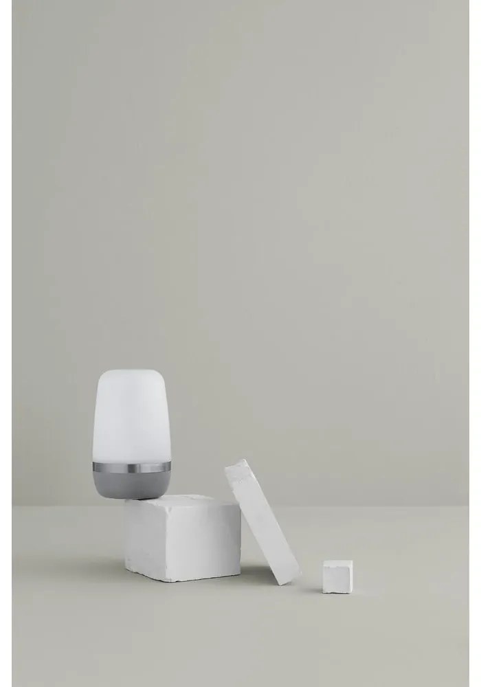 Светлосива малка външна LED лампа Spirit - Blomus