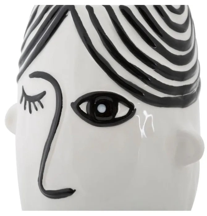 Черно-бяла порцеланова ваза Face - Mauro Ferretti