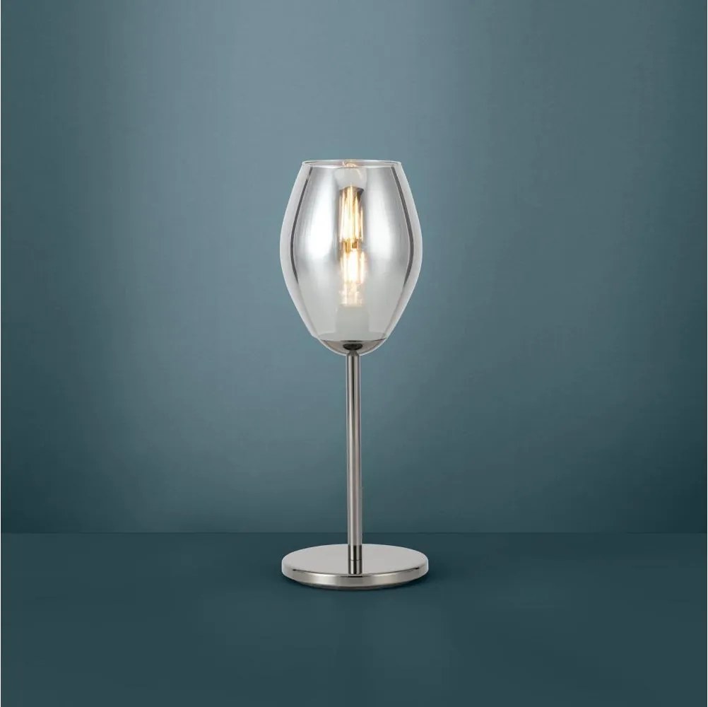 Eglo 39568 - Настолна лампа ESTANYS 1xE27/60W/230V черна/опушена