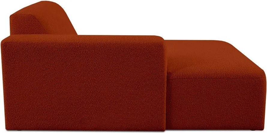 Модулен диван от букле в тухлен цвят (ляв ъгъл) Roxy – Scandic