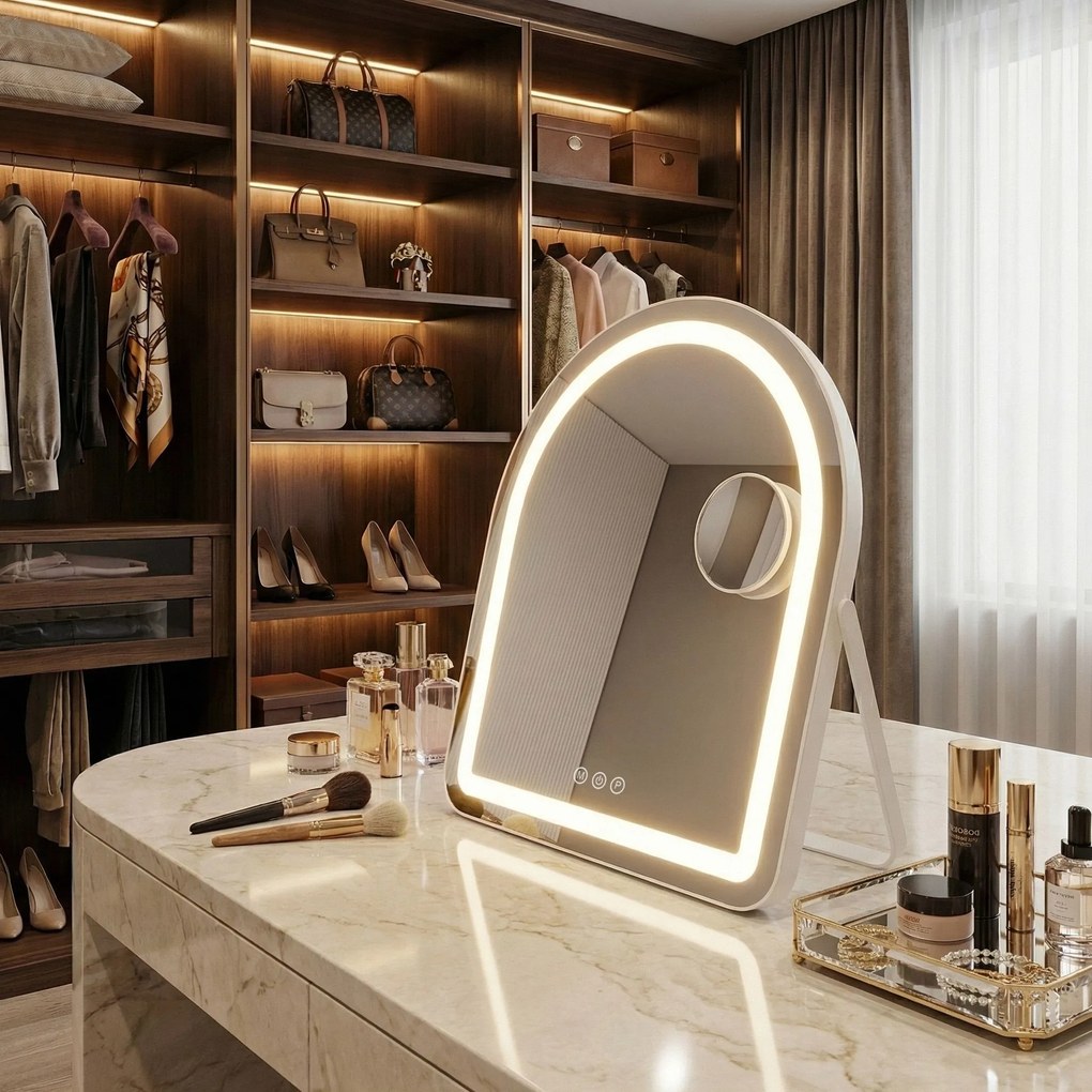 Огледало LED GLAM White 40x45cm