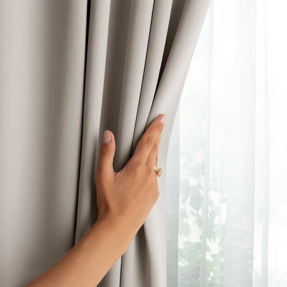 Бежово термо/dimout перде 140x175 cm Kierra – Restilo
